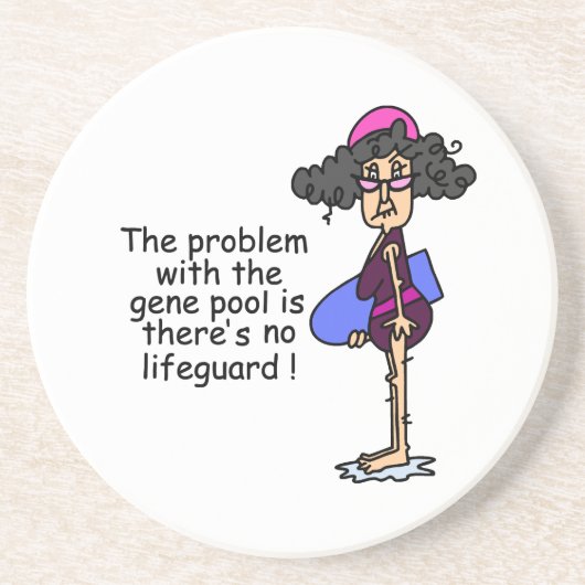 Probleem met de genenpool zandsteen onderzetter (Voorkant)