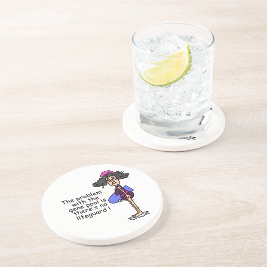 Probleem met de genenpool zandsteen onderzetter (Zijkant)