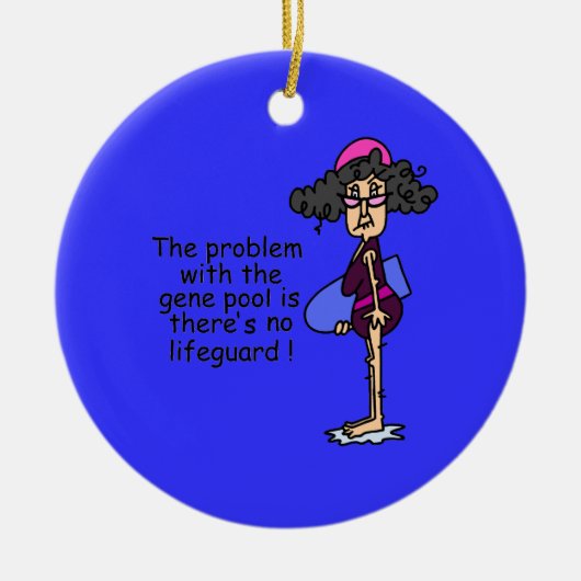 Probleem met de Pool van het Gen Keramisch Ornament (Voorkant)