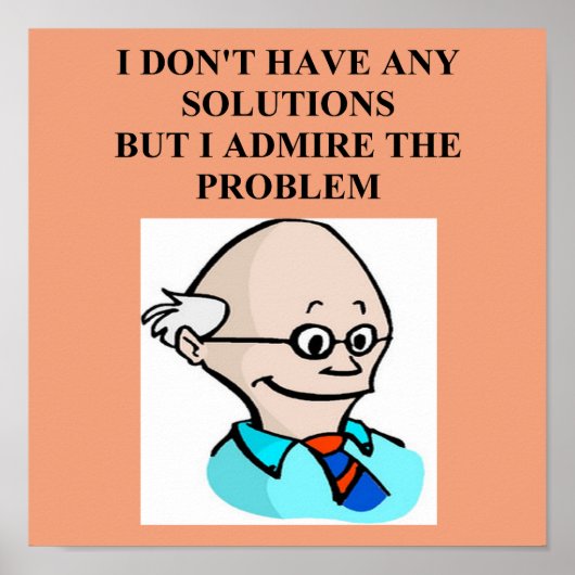 probleem met egghead professor poster (Voorkant)