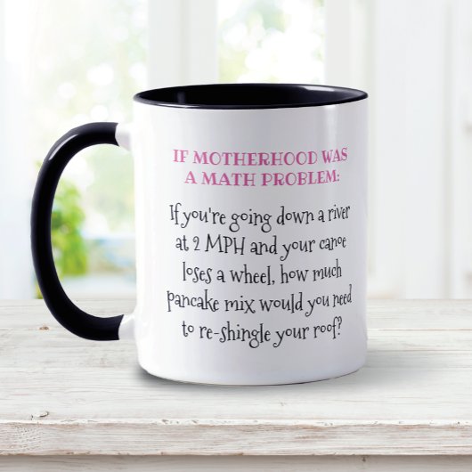 Probleem met Wiskunde op de dag van de moeder Mok