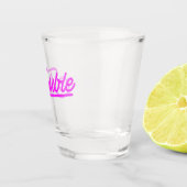 Probleem | Neon Roze Schrift Shotglas Shot Glas (Rechts)