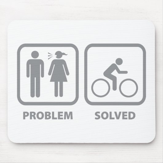 Probleem opgelost fietsen muismat (Voorkant)
