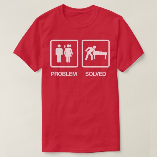 Probleem opgelost Funny Pool Billiards Player Gift T-shirt (Design voorkant)