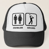 Probleem opgelost Golfing Trucker Pet (Voorkant)