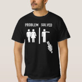 Probleem opgelost huwelijk versus echtscheiding vo t-shirt (Voorkant)