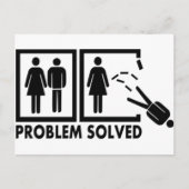 Probleem opgelost - Man Briefkaart (Voorkant)