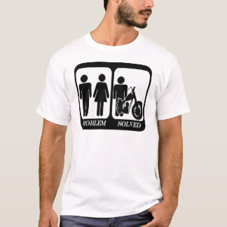 Probleem opgelost motorfiets.png t-shirt