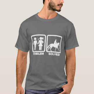 Probleem opgelost paard Grappig cadeau T-shirt