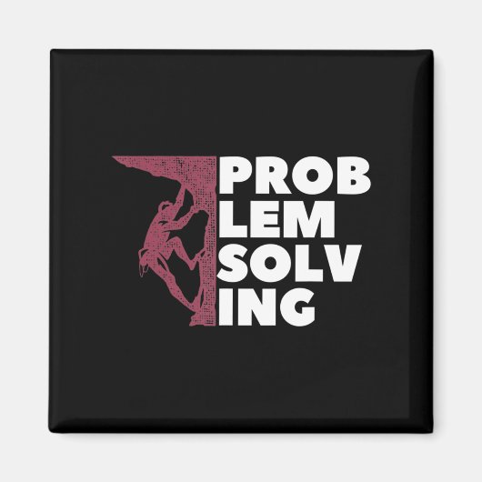 Probleem oplossen klimmende rottenrots Boulde Magneet (Voorkant)