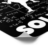 Probleem oplossen klimmende rottenrots Boulde Poster (Hoek)