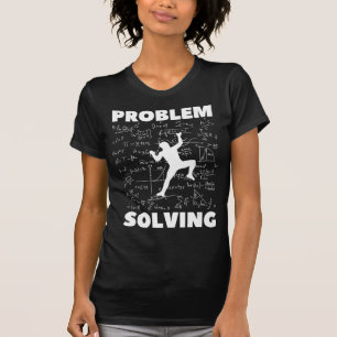 Probleem oplossen klimmende rottenrots Boulde T-shirt