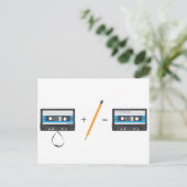 Probleem oplossen met compacte cassettebanden. briefkaart (Staand voorkant)