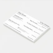 Probleem oplossen Sticky Note, LEAN A3, PDCA, DMAI Post-it® Notes (Schuin)