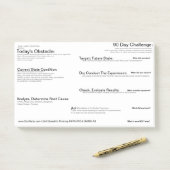 Probleem oplossen Sticky Note, LEAN A3, PDCA, DMAI Post-it® Notes (Op bureau)