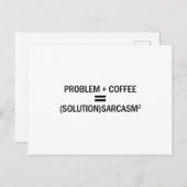 Probleem plus koffie briefkaart (Voorkant / Achterkant)