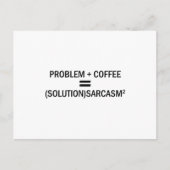 Probleem plus koffie briefkaart (Voorkant)