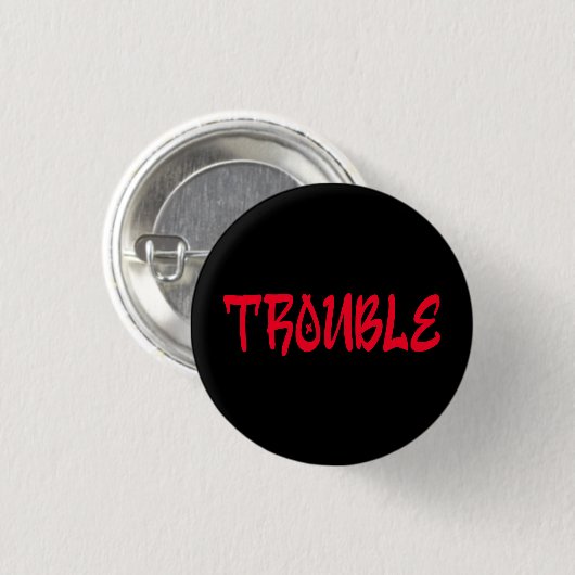 PROBLEEM | Rode Graffiti-Button Ronde Button 3,2 Cm (Voorkant /achterkant)