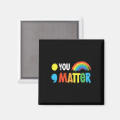 Probleem Semicolon Mental Health Warrior Solidarit Magneet (Voorkant / Achterkant)
