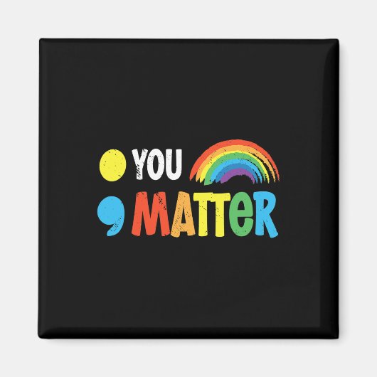 Probleem Semicolon Mental Health Warrior Solidarit Magneet (Voorkant)