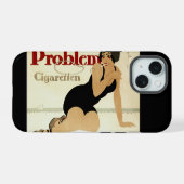Probleem Sigaretten Advertentie iPhone 15 Case (Achterkant horizontaal)