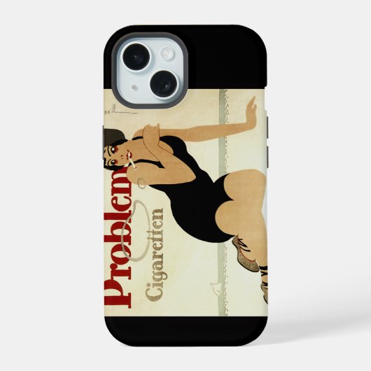 Probleem Sigaretten Advertentie iPhone 15 Case (Achterkant)