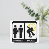 PROBLEEM SKATEBOARDER OPGELOST BRIEFKAART (Staand voorkant)