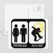 PROBLEEM SKATEBOARDER OPGELOST BRIEFKAART (Voorkant / Achterkant)