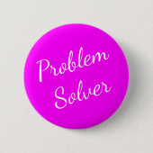 Probleem Solver Button Magenta Wit (Voorkant)