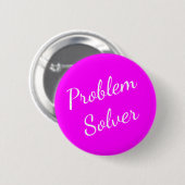 Probleem Solver Button Magenta Wit (Voorkant /achterkant)