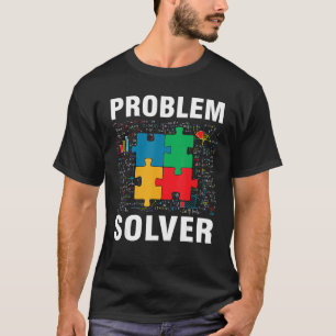 Probleem Solver Jigzaag Puzzles Wiskunde T-shirt