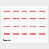 Probleem Stempel Ronde Sticker (Vel)