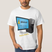 Probleem van gebruiker Computer Nerd Waarschuwings T-shirt (Voorkant)