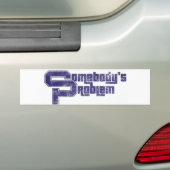 Probleem van iemand bumpersticker (Op auto)