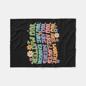 Probleem Vriendelijkheid Wees Vriendelijk Groovy G Fleece Deken (Voorkant (Horizontaal))