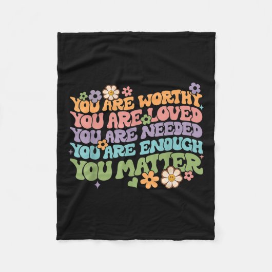Probleem Vriendelijkheid Wees Vriendelijk Groovy G Fleece Deken (Voorkant)