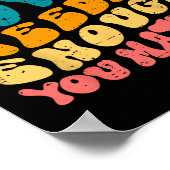 Probleem Vriendelijkheid Wees Vriendelijk Groovy G Poster (Hoek)