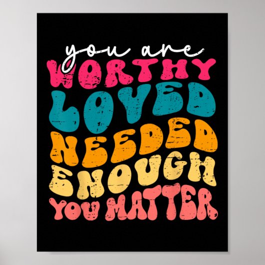 Probleem Vriendelijkheid Wees Vriendelijk Groovy G Poster (Voorkant)