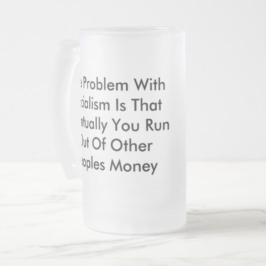 Probleem W/Socialisme Matglas Bierpul (Voorkant links)