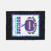 Probleem Zelfmoord Preventie Bewustzijn American F Fleece Deken (Voorkant (Horizontaal))