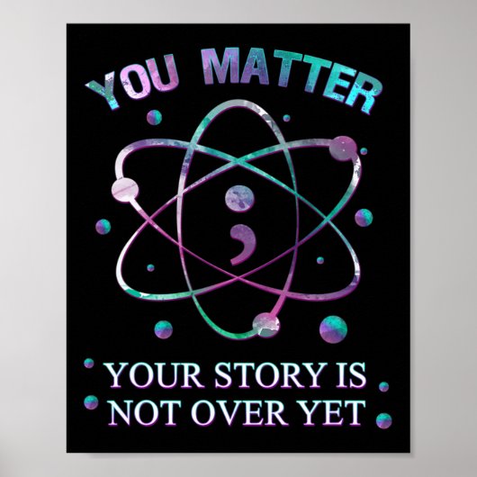 Probleem Zelfmoord Preventie Uw verhaal is nog nie Poster (Voorkant)