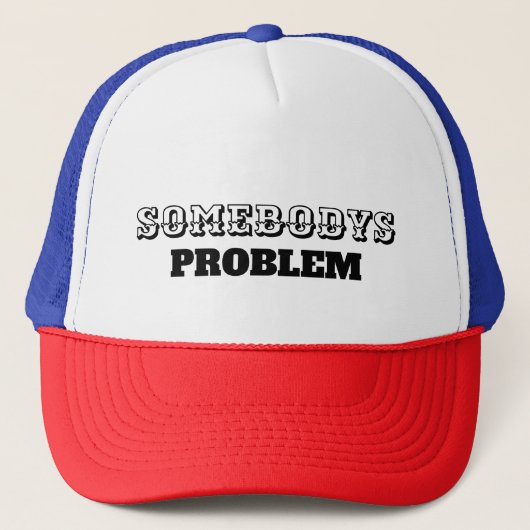Probleemlijn van iemand trucker pet (Voorkant)
