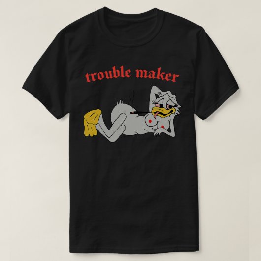 Probleemmaker Sexy 80s Duck T-shirt (Design voorkant)