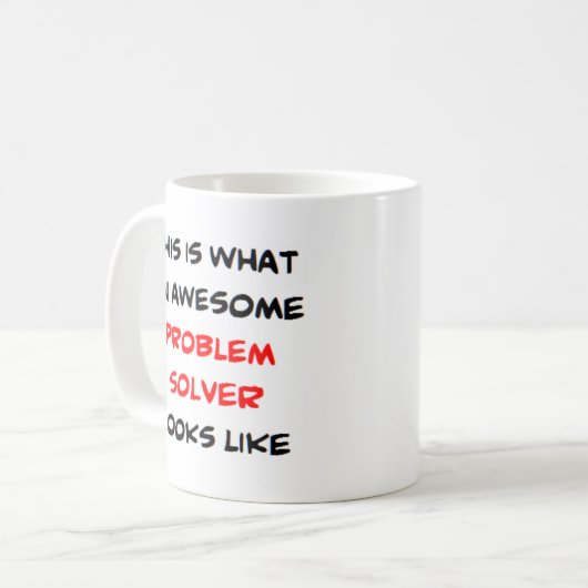 probleemoplossing, geweldige koffiemok (Voorkant links)