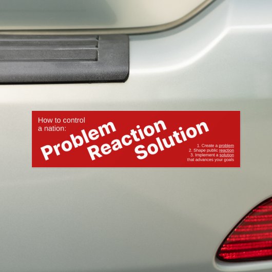 Probleemreactieoplossing (de Hegelische dialectisc Bumpersticker (Op auto)