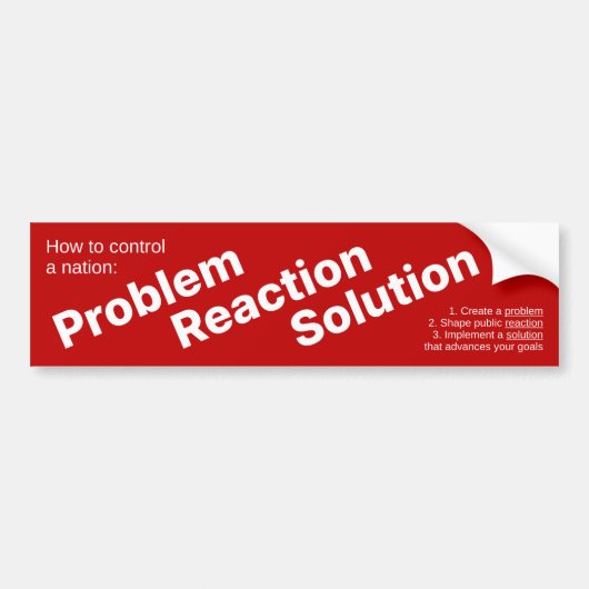 Probleemreactieoplossing (de Hegelische dialectisc Bumpersticker (Voorkant)