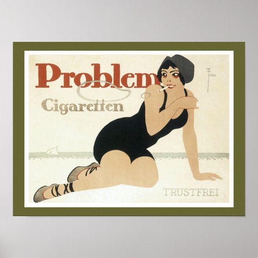 Problem Cigaretten Advertisement Poster (Voorkant)