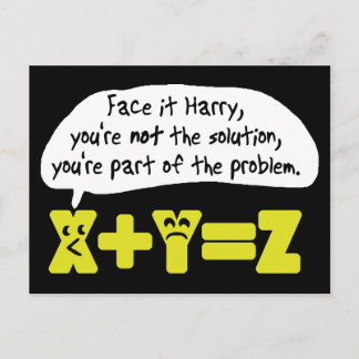 Problem Funny Wiskunde Briefkaart