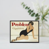 Problem Sigarette Ad Briefkaart (Staand voorkant)
