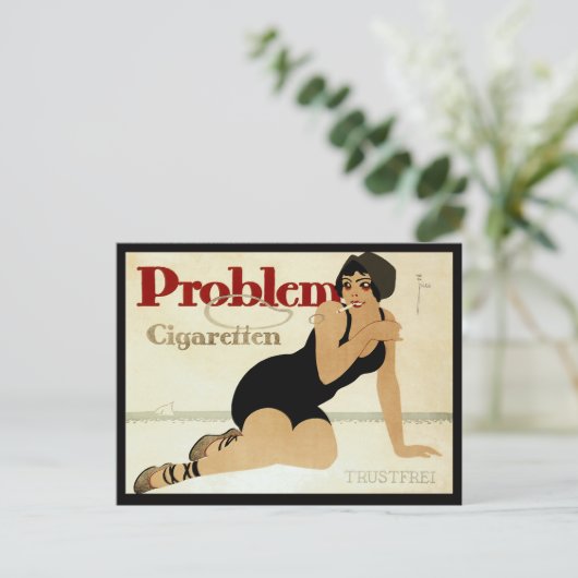 Problem Sigarette Ad Briefkaart (Staand voorkant)